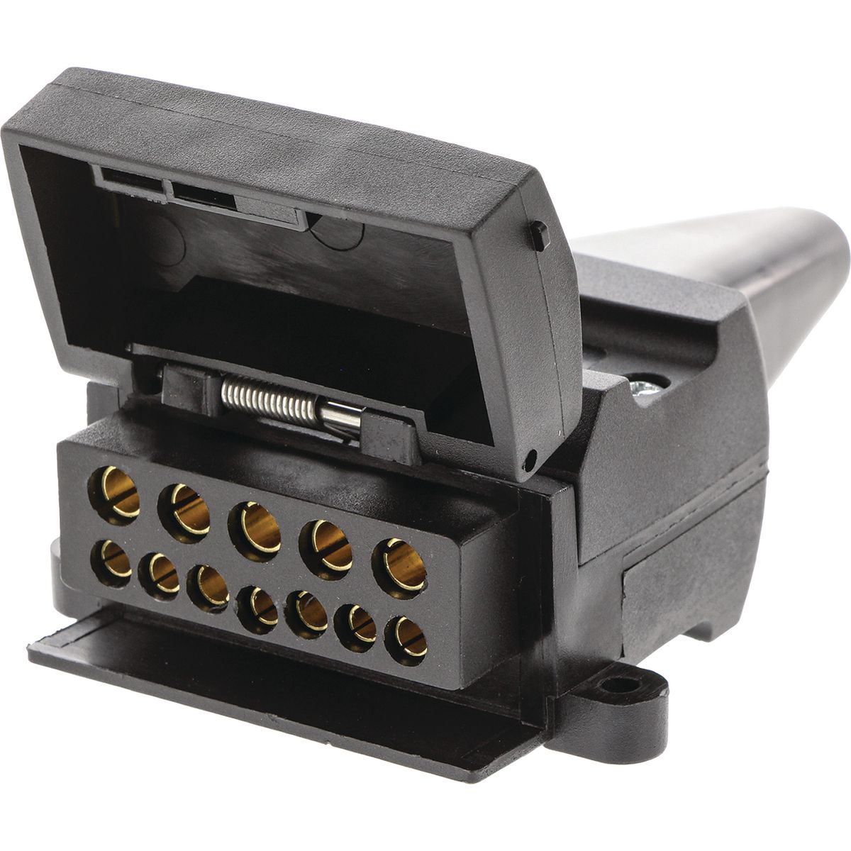 OEX 12 Pin Flat Trailer Socket - Plastic ACX8036