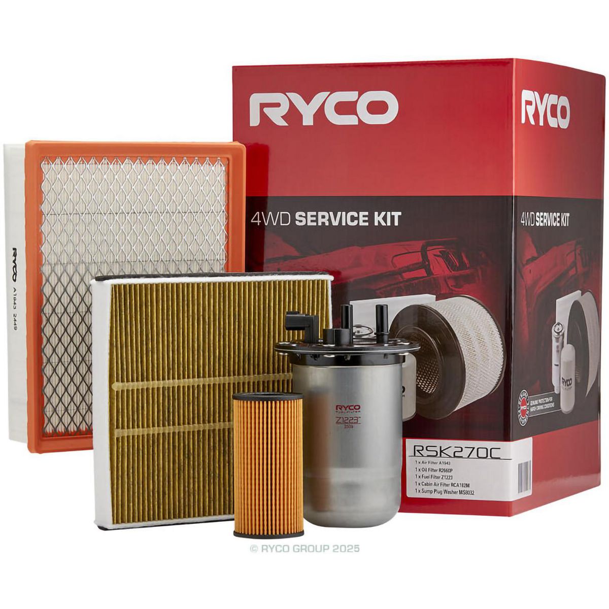 Ryco 4WD Filter Service Kit RSK270C