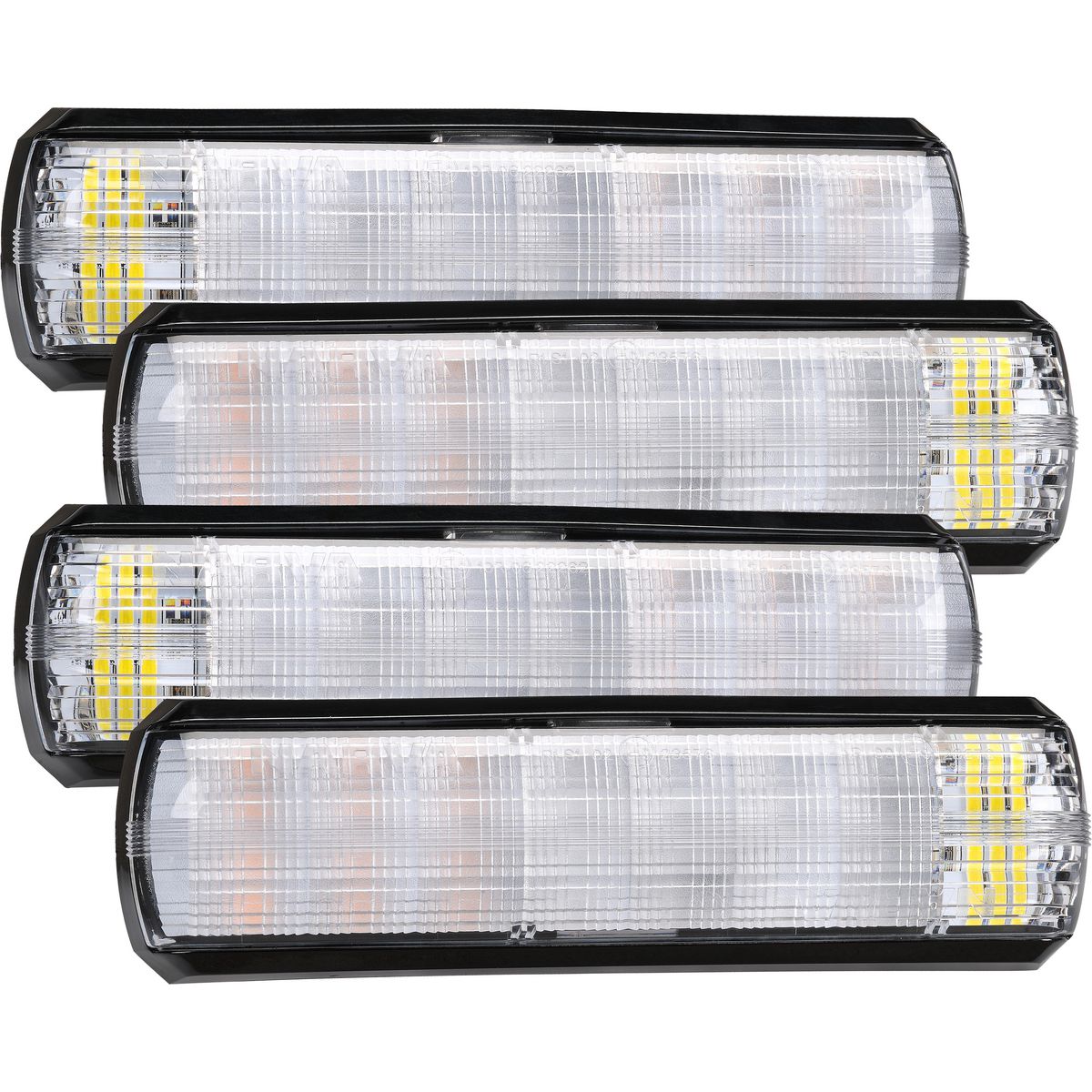 Narva 10 - 30 V Model 38 LED Rear Combination Lamps - Stop, Tail, Indicator, Reverse - Pack of 4 93824/4
