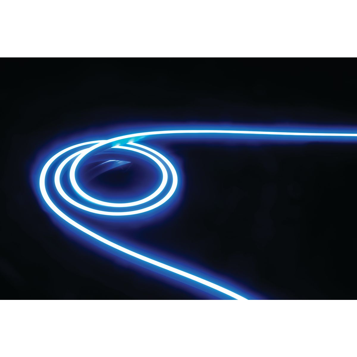 Narva 12V Blue Neon Tape - 6.5 x 11mm - 1.2M - Side View 87820B