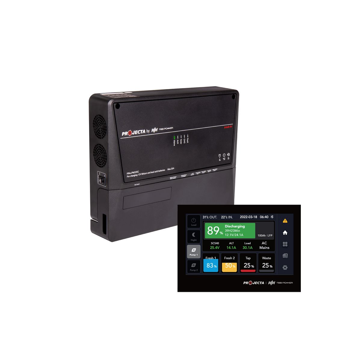 Projecta Battery Management System MPPT Reg PM310-BT4