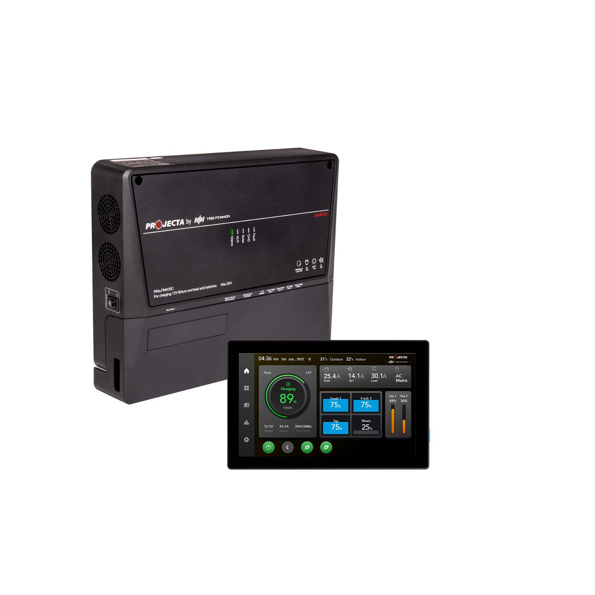 Projecta Battery Management System MPPT Reg PM410-BT7