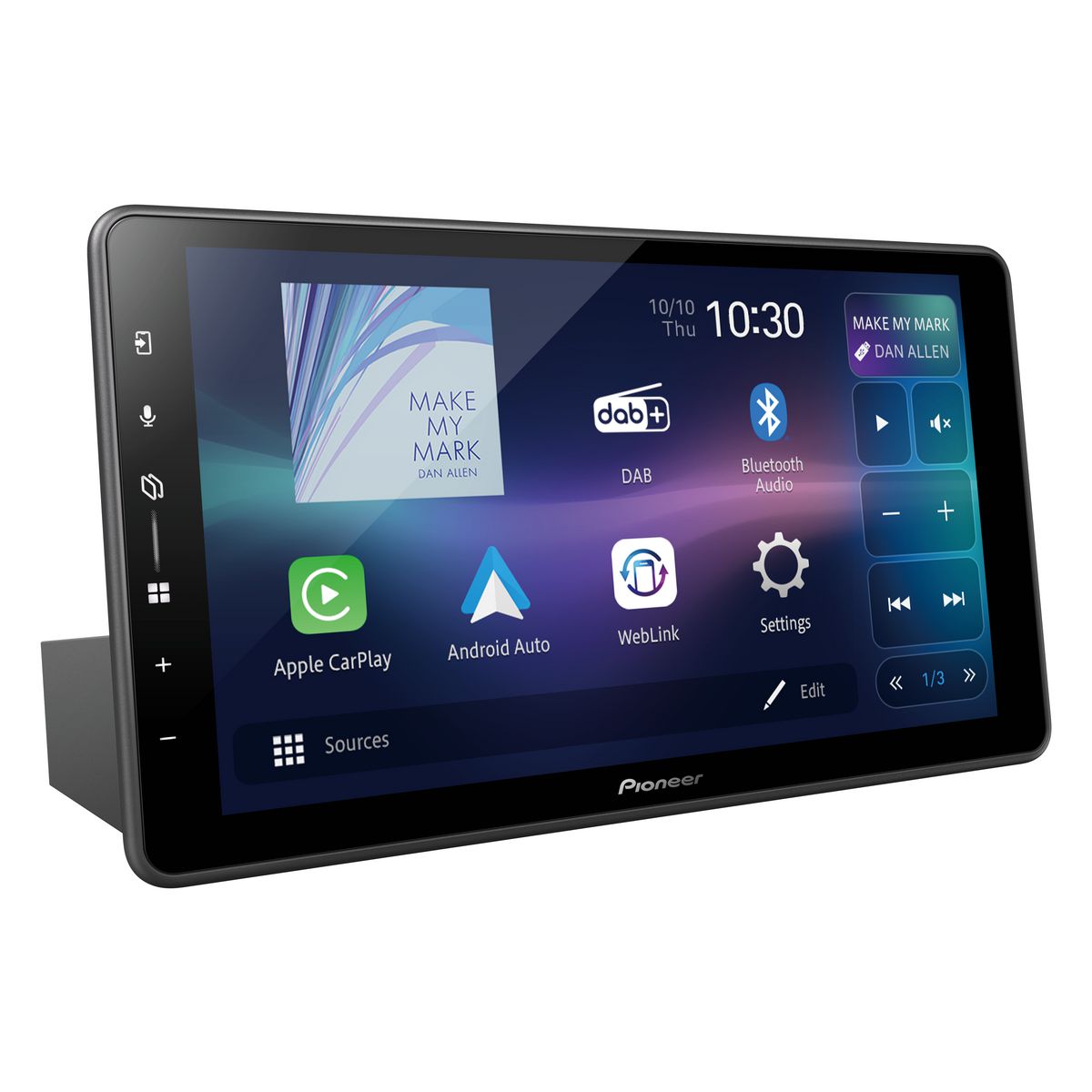 Pioneer 9 in. Floating CarPlay & Android Auto Media Receiver SPHEVO98DAB