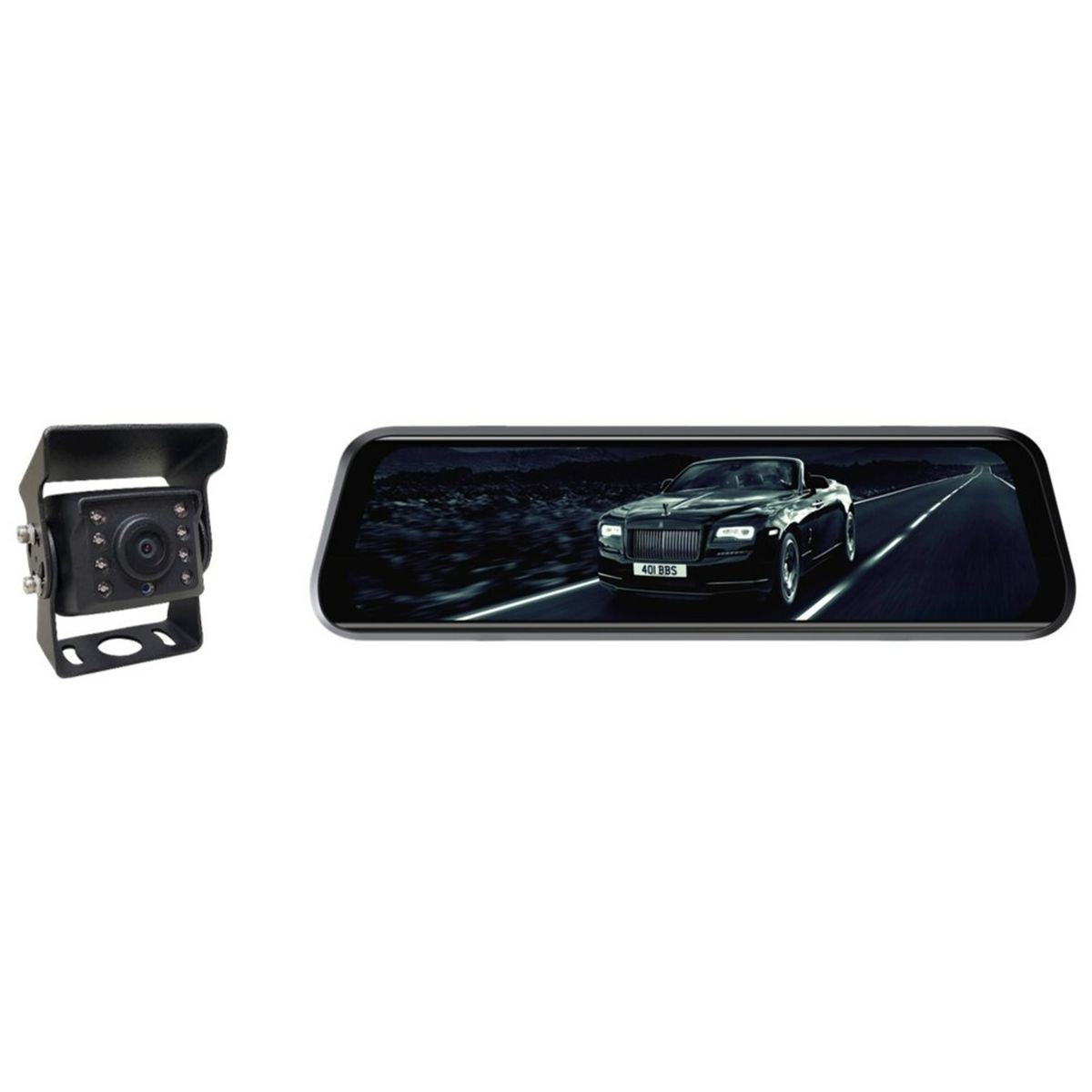 Mongoose 9.6 In. Ahd Display Mirror Monitor Replacement And Mc680  Camera MCM96P