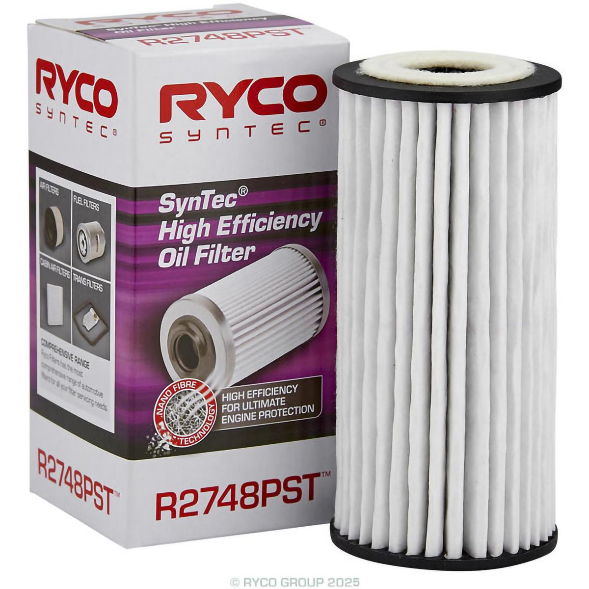 Ryco Syntec Cartridge Oil Filter R2748PST