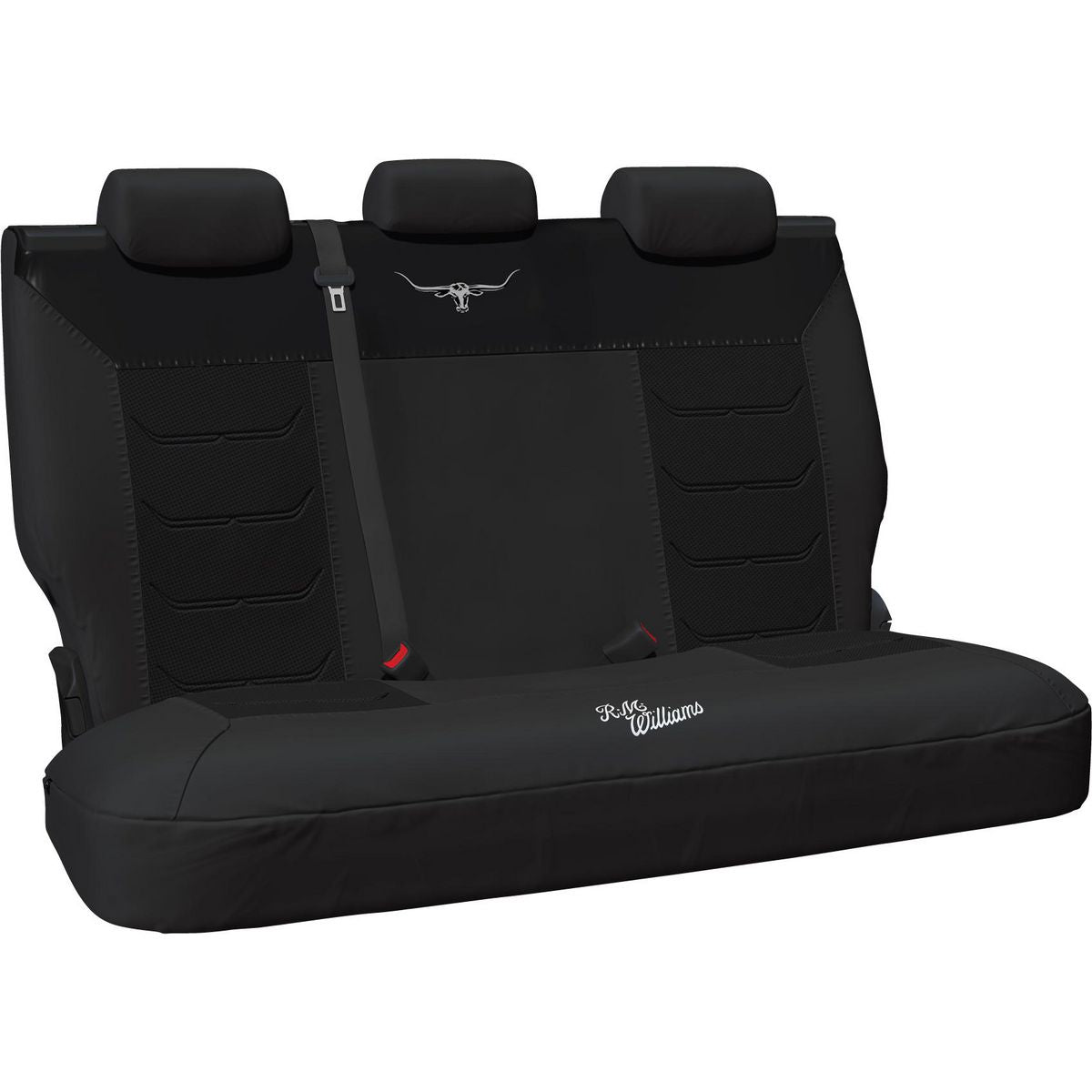 RM Williams Rear Car Seat Cover Polyester Mesh, Black - Single MHRMWRB-BLK06