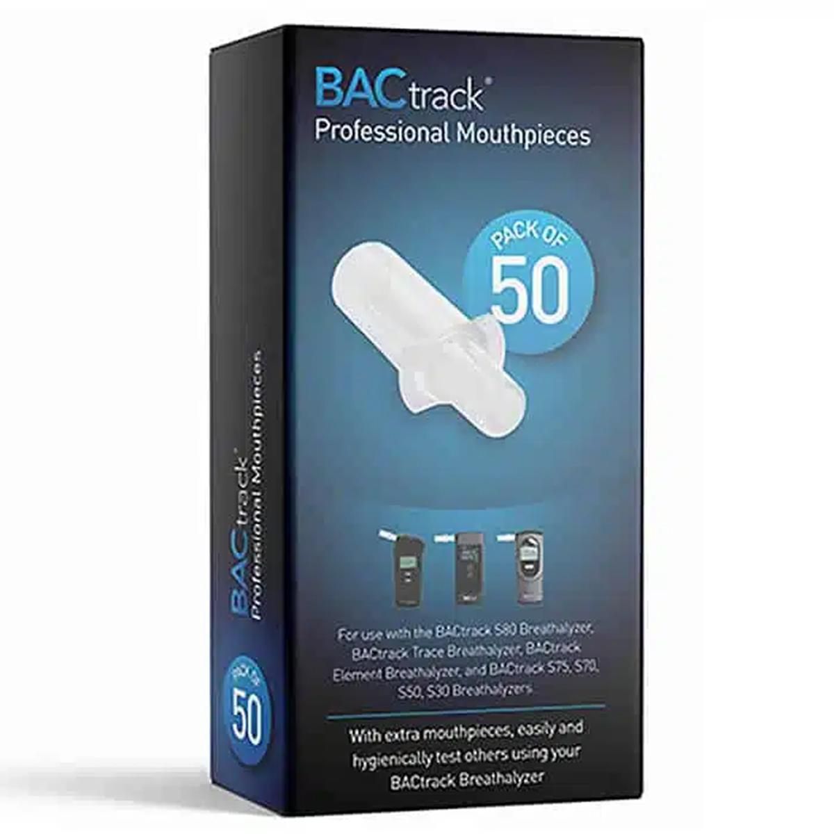 Breathalyser AU 50 x BACtrack Individually wrapped mouthpieces (for S80 Pro Gen2: Workplace) MPP50