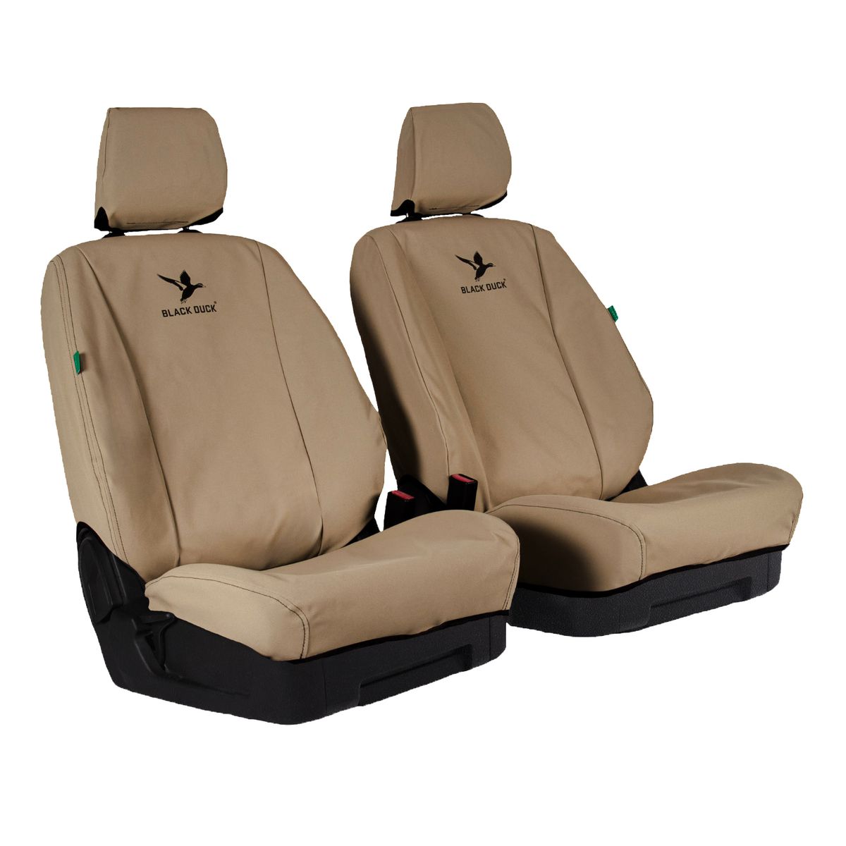 Black Duck Front Car Seat Covers Canvas, Light Sand - Pair IDM212ABCCVLS
