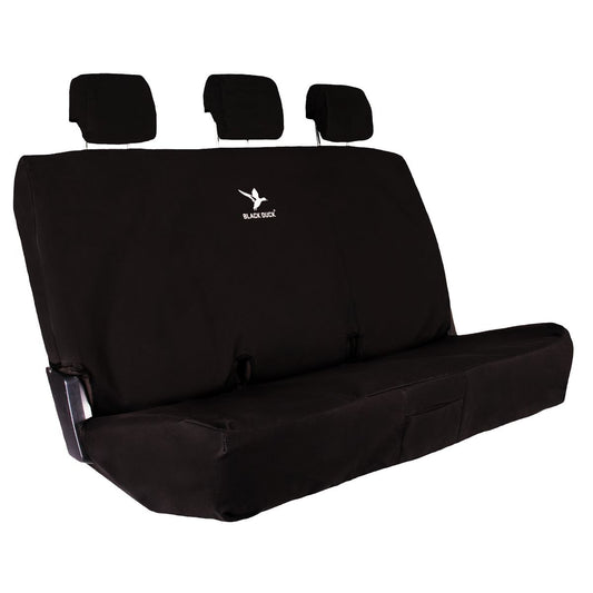 Black Duck Rear Bench Seat Cover, Canvas Black - Single IDM127ARCVBK