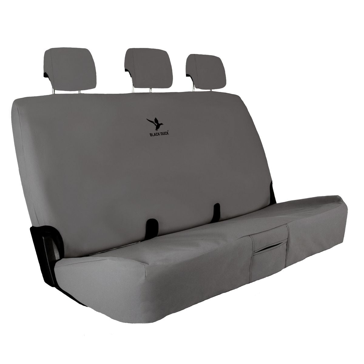 Black Duck Rear Bench Seat Cover, Canvas Grey - Single IDM127CVGY
