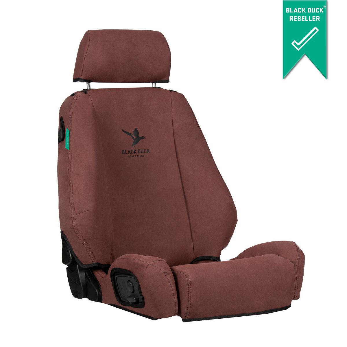 Black Duck Front Driver Car Seat Cover, Canvas, Maroon - Single IDM12SXABCDRCVMA