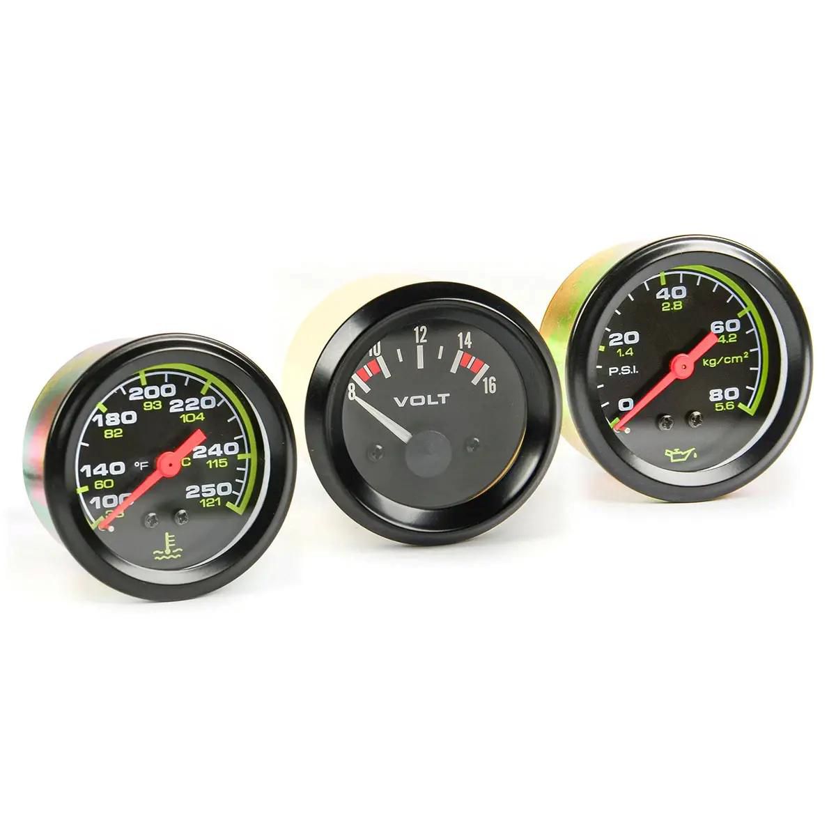 SAAS Triple Gauge Set Mech - Water Temp/Oil Press/Volt SG72300
