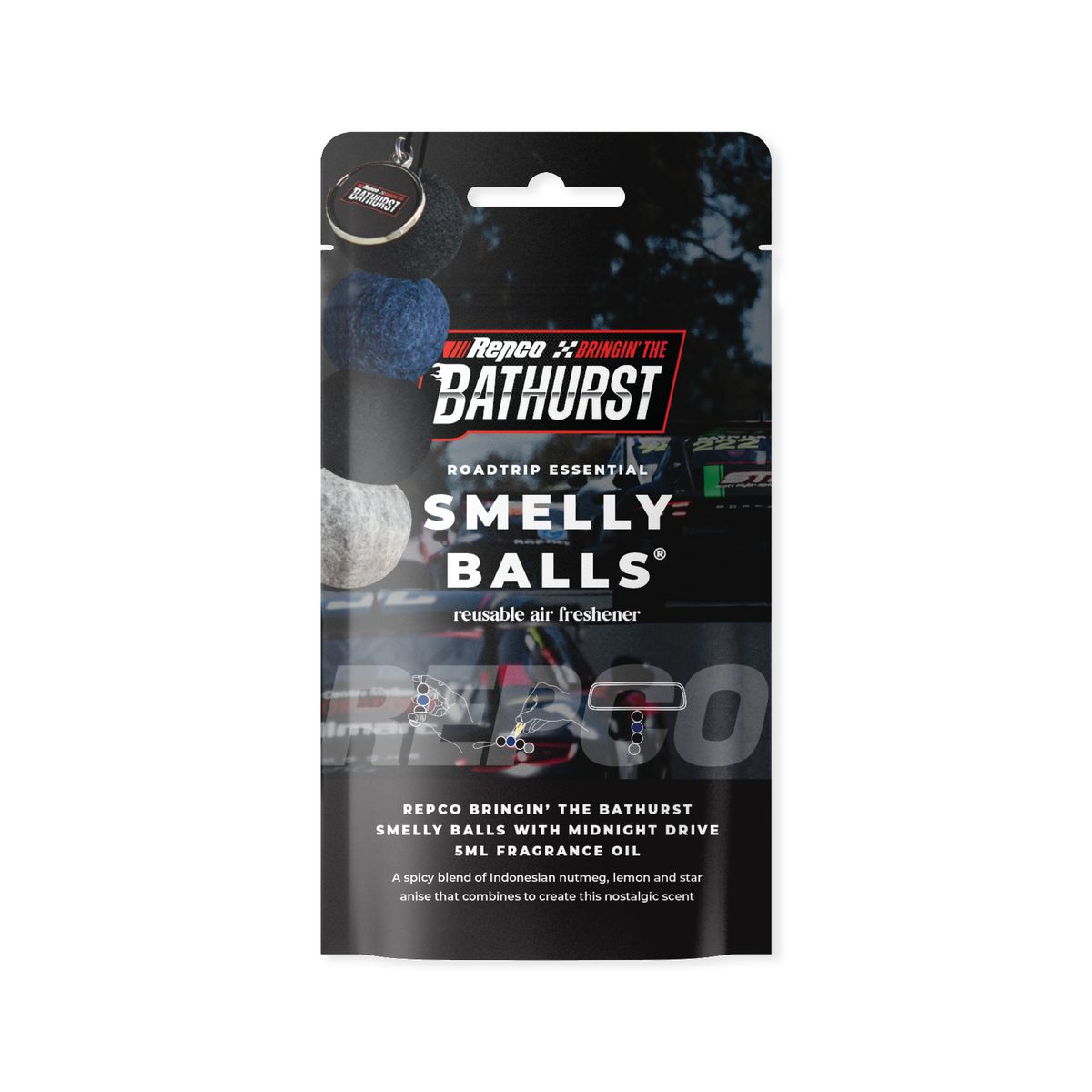 Smelly Balls Bathurst Reusable Air Freshener Blue SBBHRCF