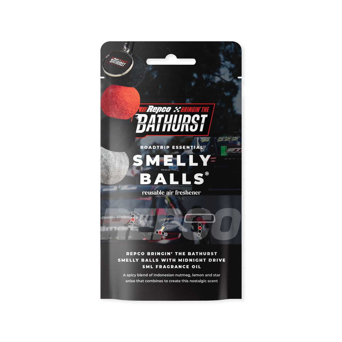 Smelly Balls Bathurst Reusable Air Freshener Red SBBHRRD