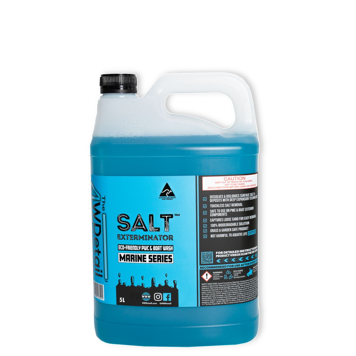 4WDetail Salt Exterminator Marine Series PWC and Boat Wash 5L MW05