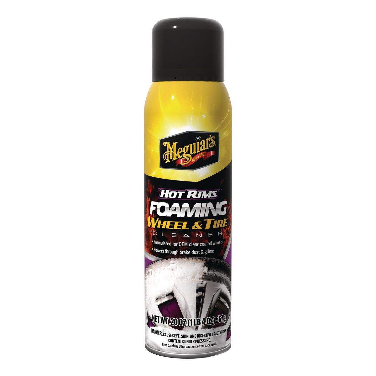 Meguiars Hot Rims Foam Wheel and tyer Cleaner 567g G250320