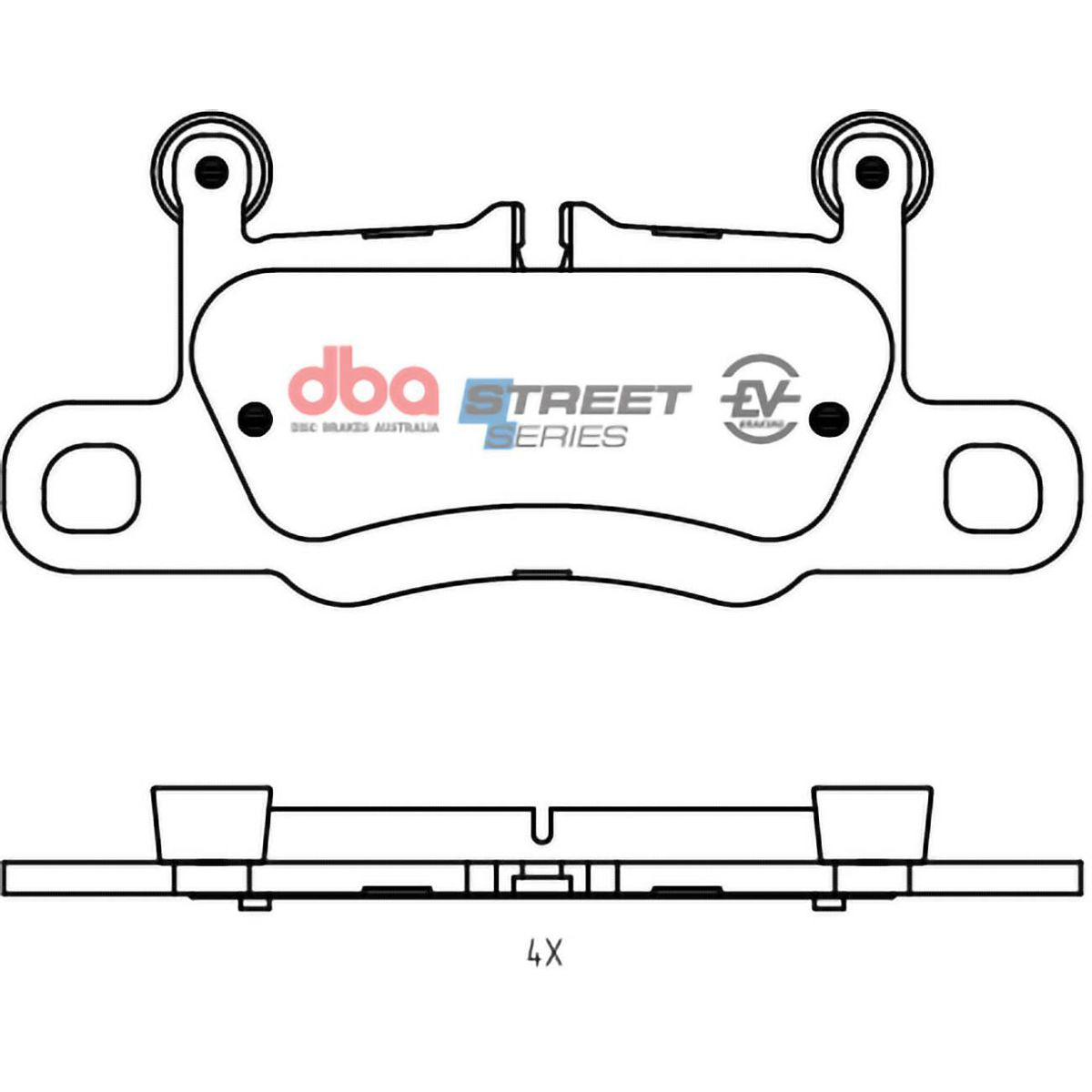 DBA Street Series Electric / Hybrid Brake Pad DB15282SSEV