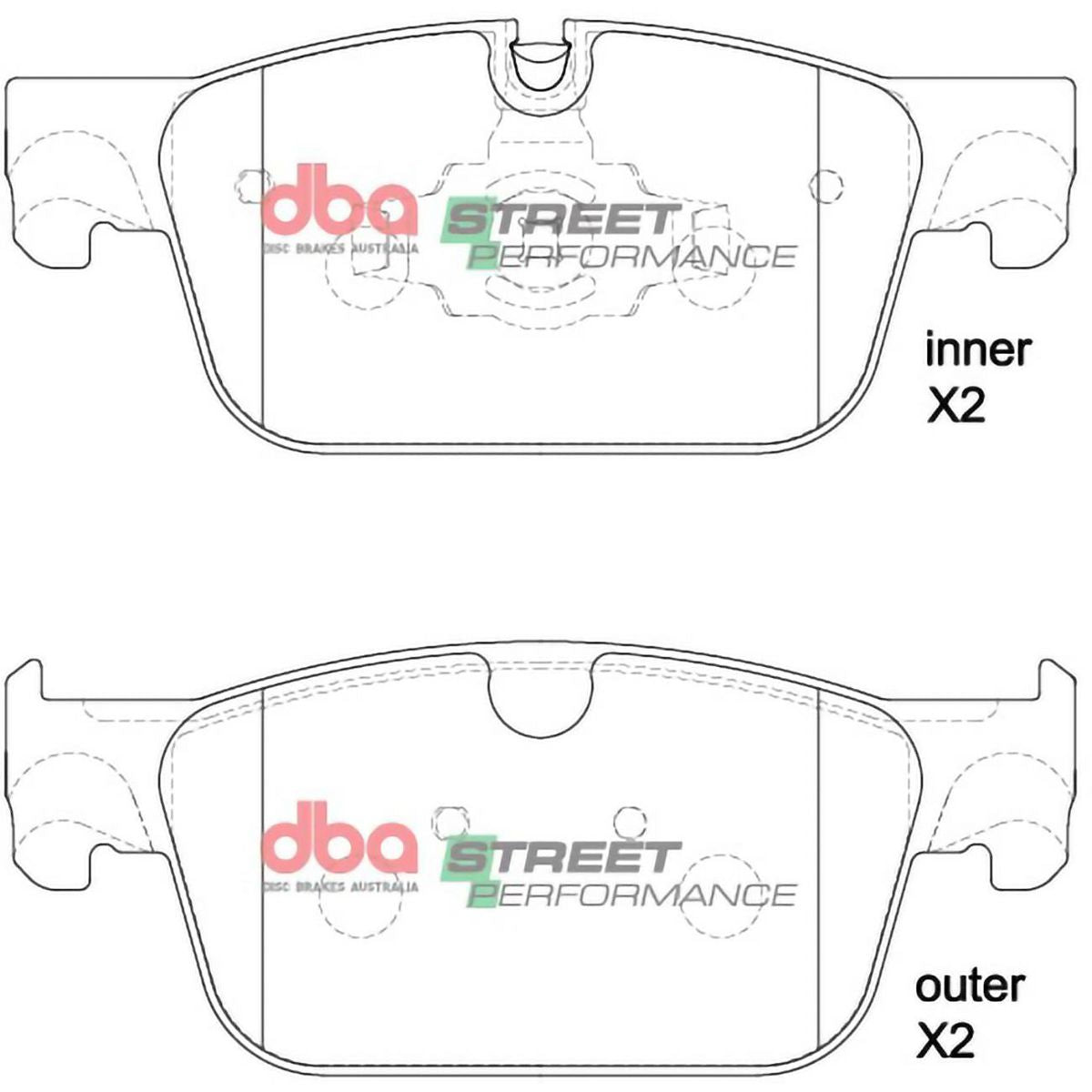 DBA Street Performance Brake Pad DB15250SP