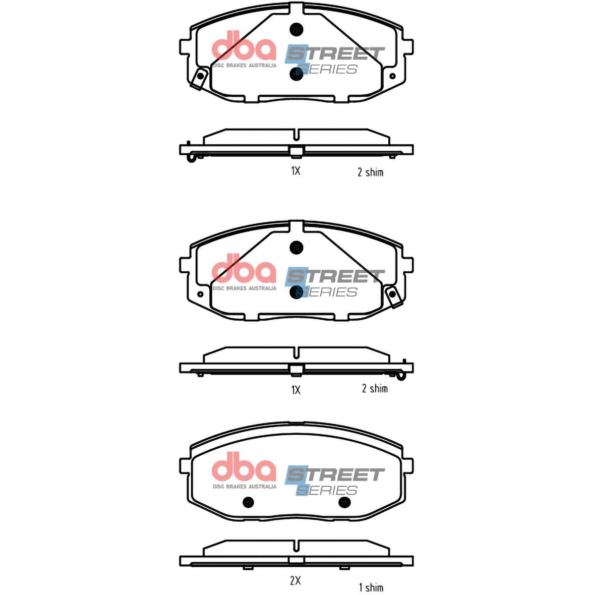 DBA Street Series Brake Pads DB15185SS