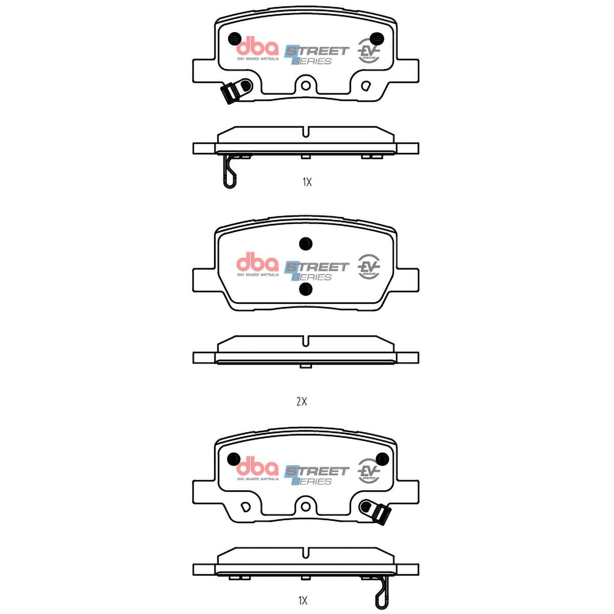 DBA Street Series Electric / Hybrid Brake Pad DB15278SSEV