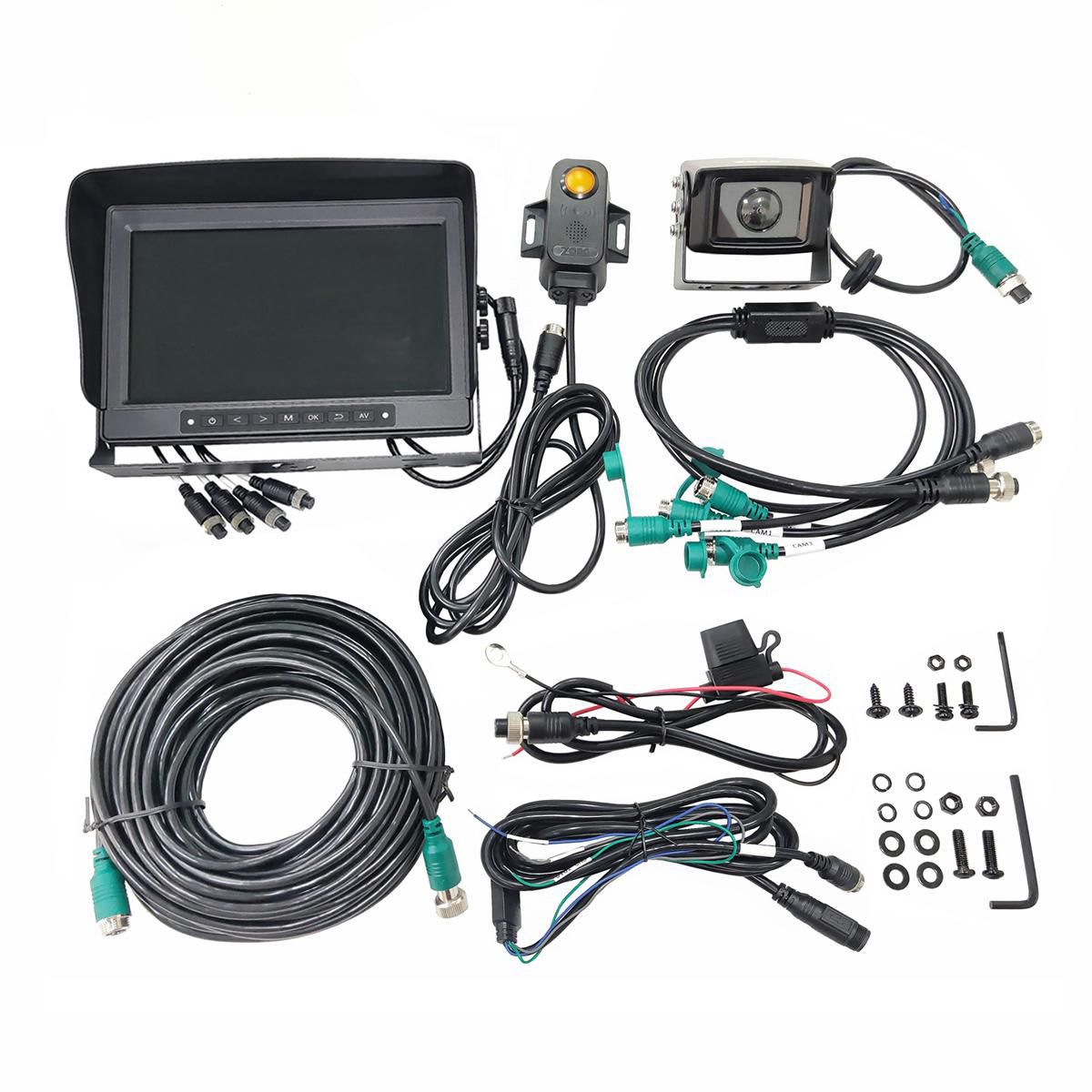Smartpark HD AI Commercial Camera System w/ 10 in LCD HD Monitor, CAM158AI & 15M Extension Cable CCS1054AI
