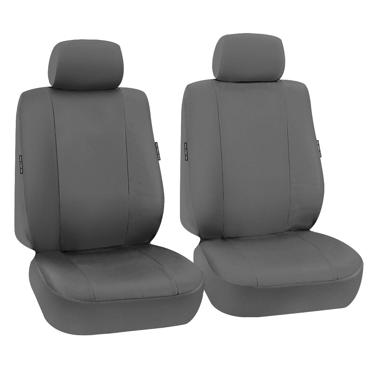 True Fit Canvas Pro Tailored Fit Front Car Seat Covers, Grey - Pair CMITTRIMVF