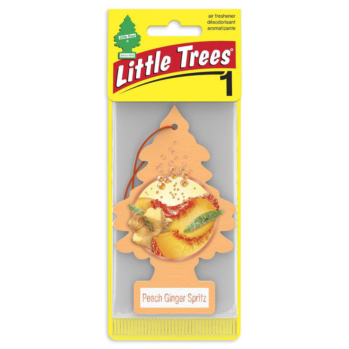Little Tree Car Air Freshener Peach Ginger Spritz 1PK U1P-17344