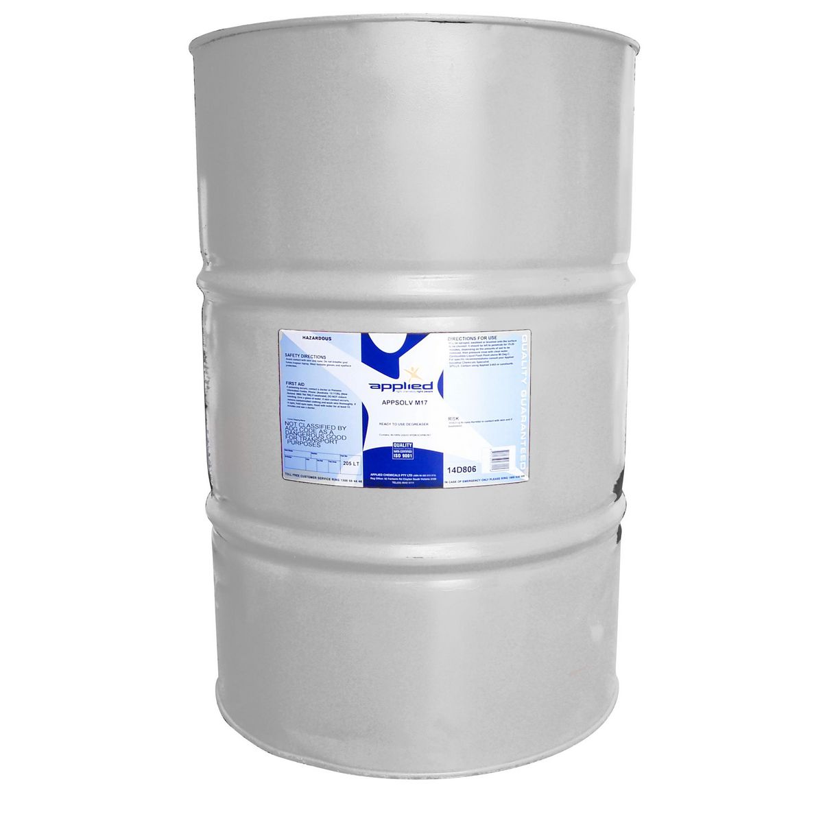 Applied Appsolv M17 Solvent Degreaser - 205L A8417-205
