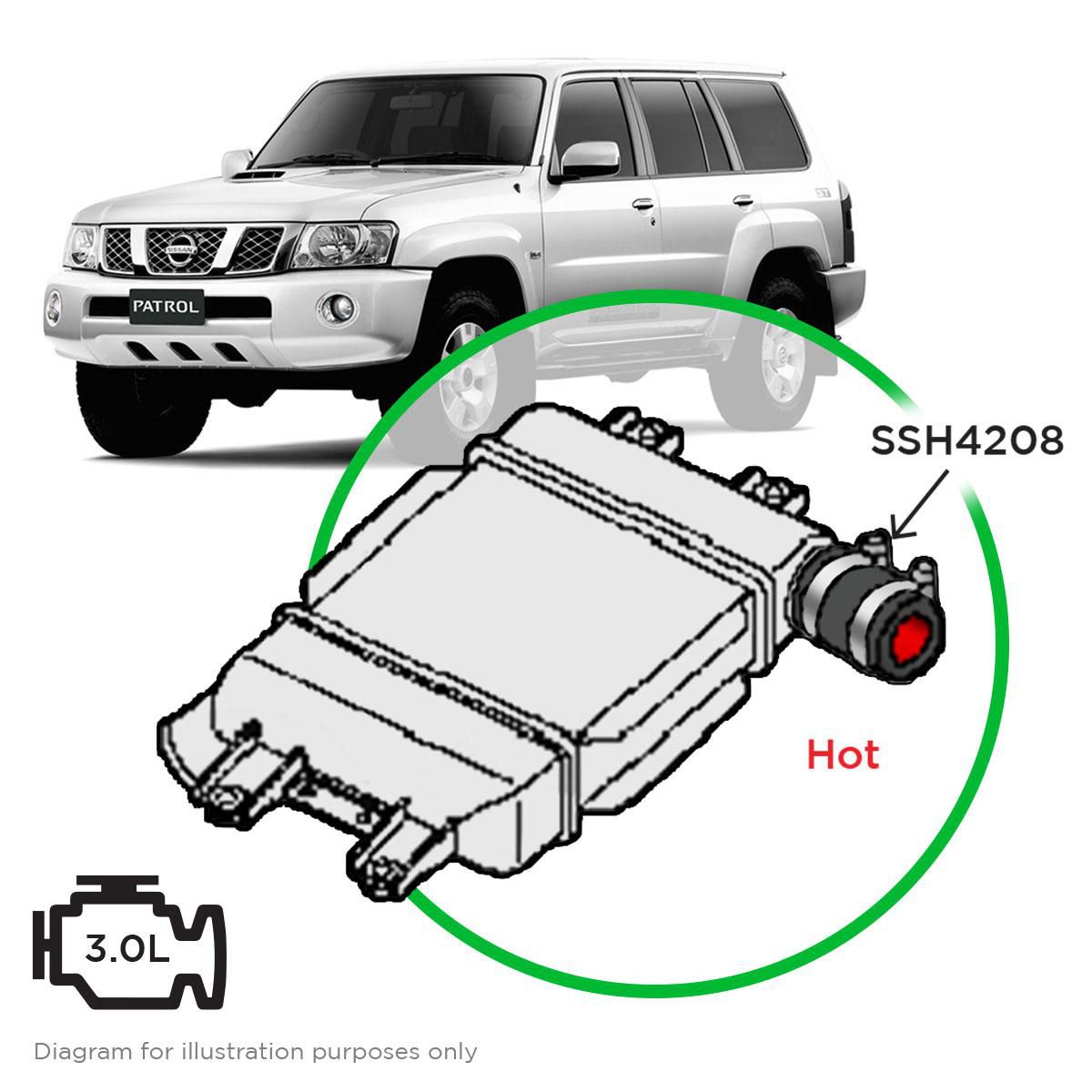 SaaS Silicone intercooler Pipe Patrol ZD30 Hot Side 07-16 SSH4208