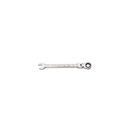 GEARWRENCH 12mm 90-Tooth 12 Point Flex Head Ratcheting Combination Wrench 86712