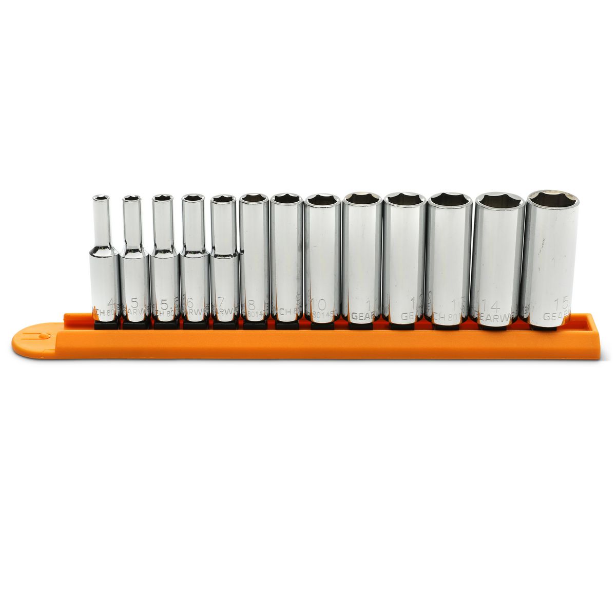 GEARWRENCH 13 Pc. 1/4in Drive 6 Point Deep Metric Socket Set 80304