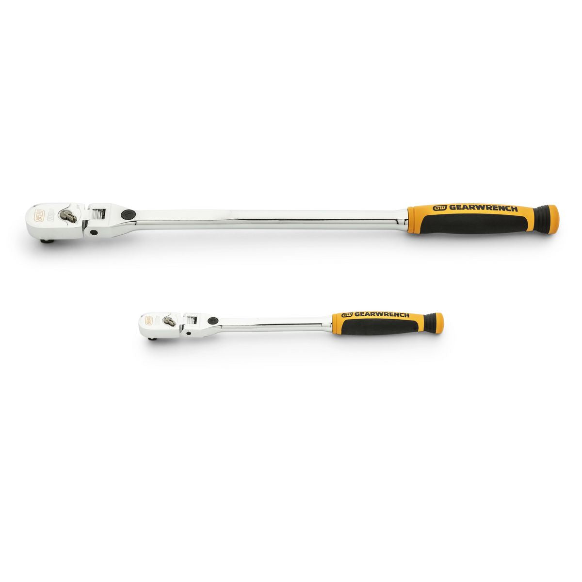 GEARWRENCH 2 Piece 1/4in & 3/8in Drive 120XP Dual Material Handle Locking Flex Head Ratchet Set 81381