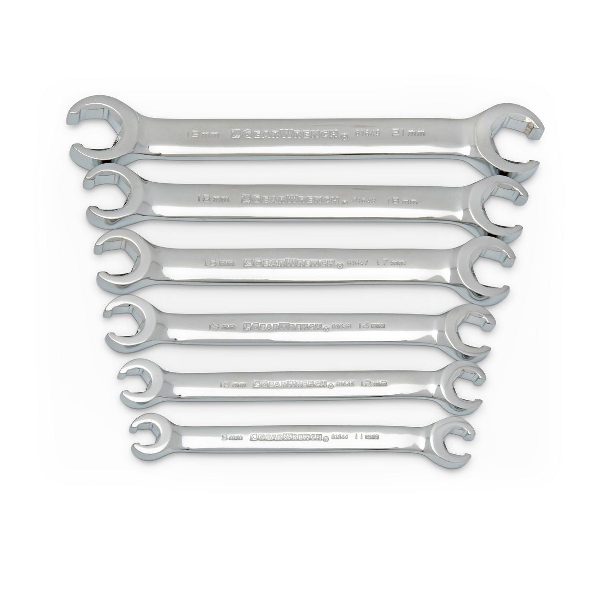GEARWRENCH 6 Piece Flare Nut Metric Wrench Set 81906