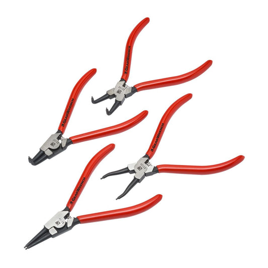 GEARWRENCH 4 Pc. 178mm (7in) Fixed Tip Internal & External Snap Ring Plier Set 82150