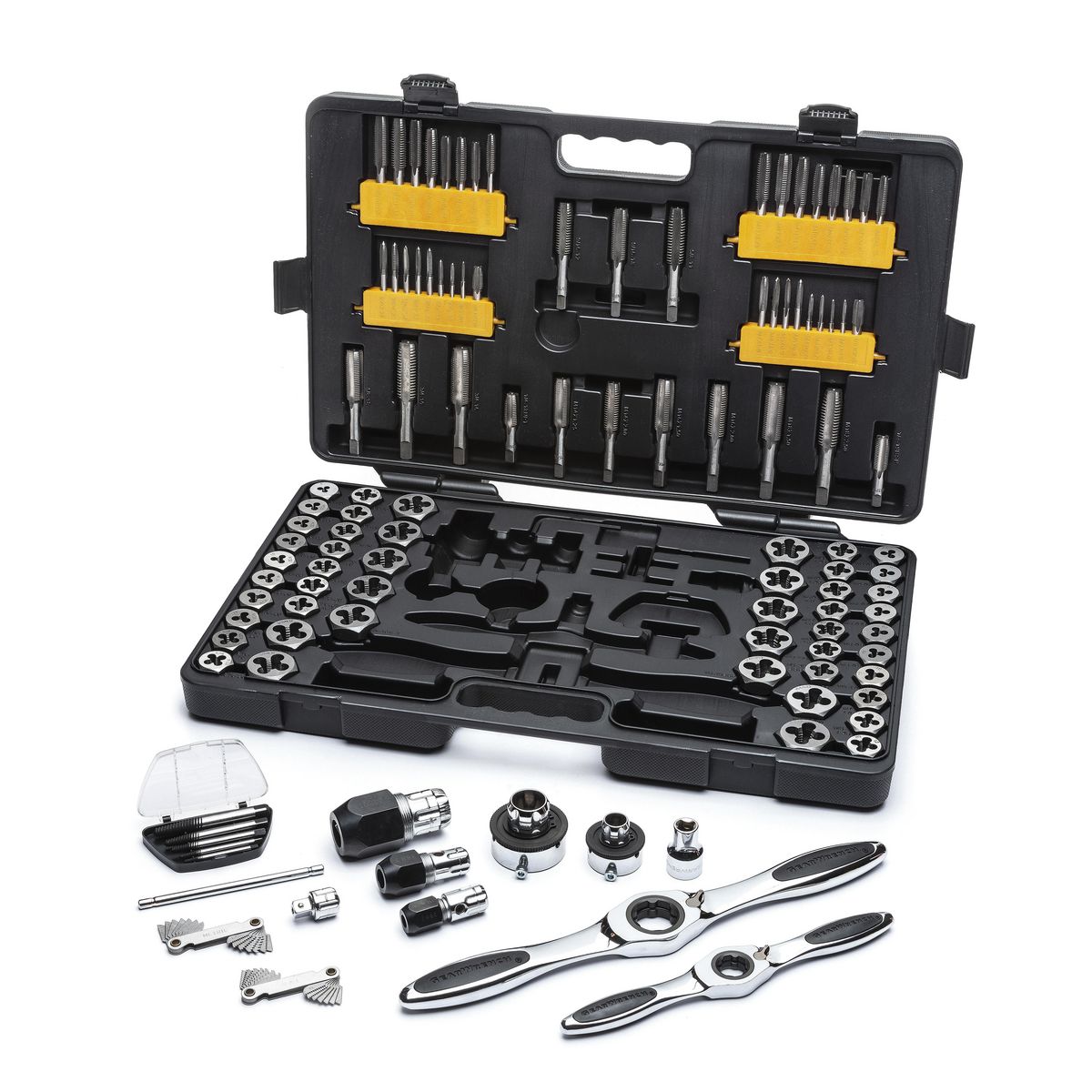 GEARWRENCH 114 Pc. Metric & SAE Ratcheting Tap and Die Set 82812