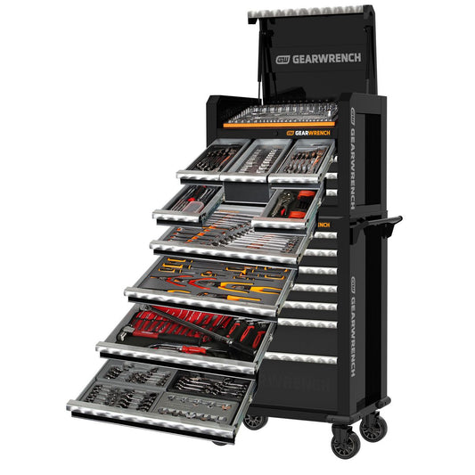 GEARWRENCH 312 Piece Combination Tool Kit + 28 Tool Chest & Trolley 77012
