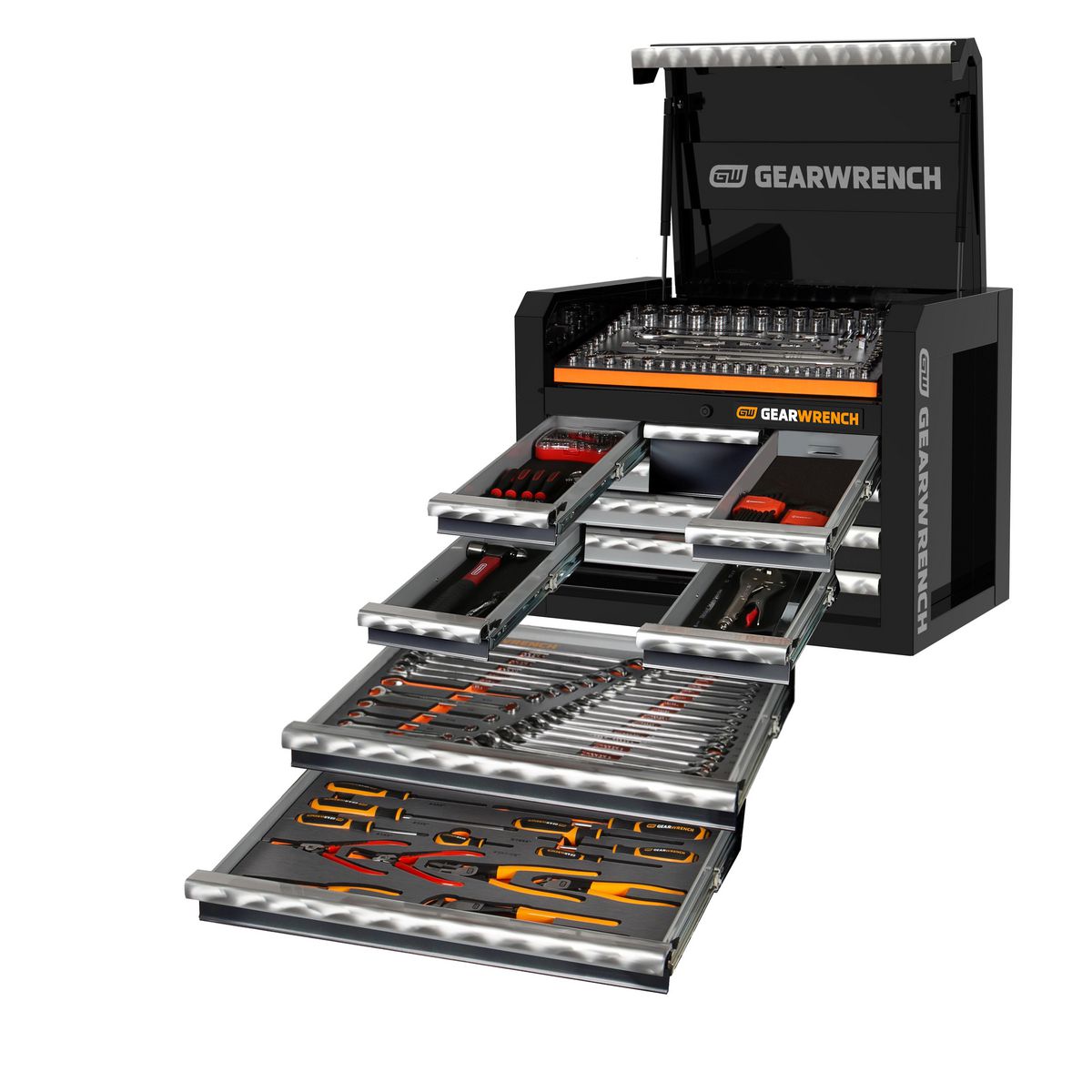 GEARWRENCH 214 Piece Combination Tool Kit + 28in Tool Chest 77013