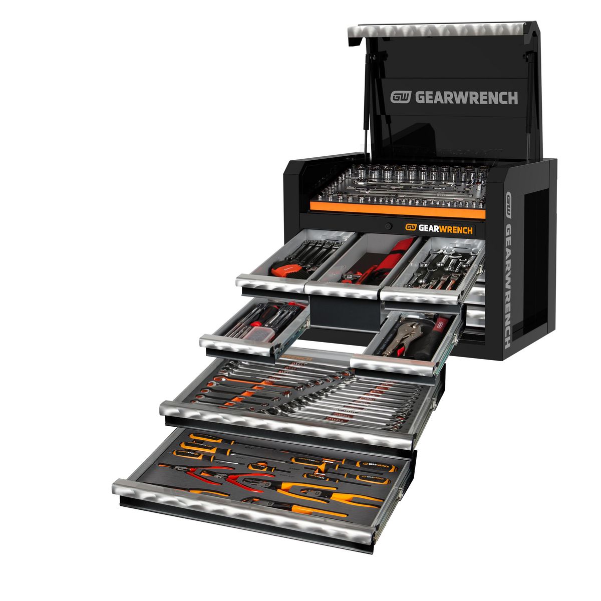 GEARWRENCH 241 Piece Combination Tool Kit + 28in Tool Chest 77014