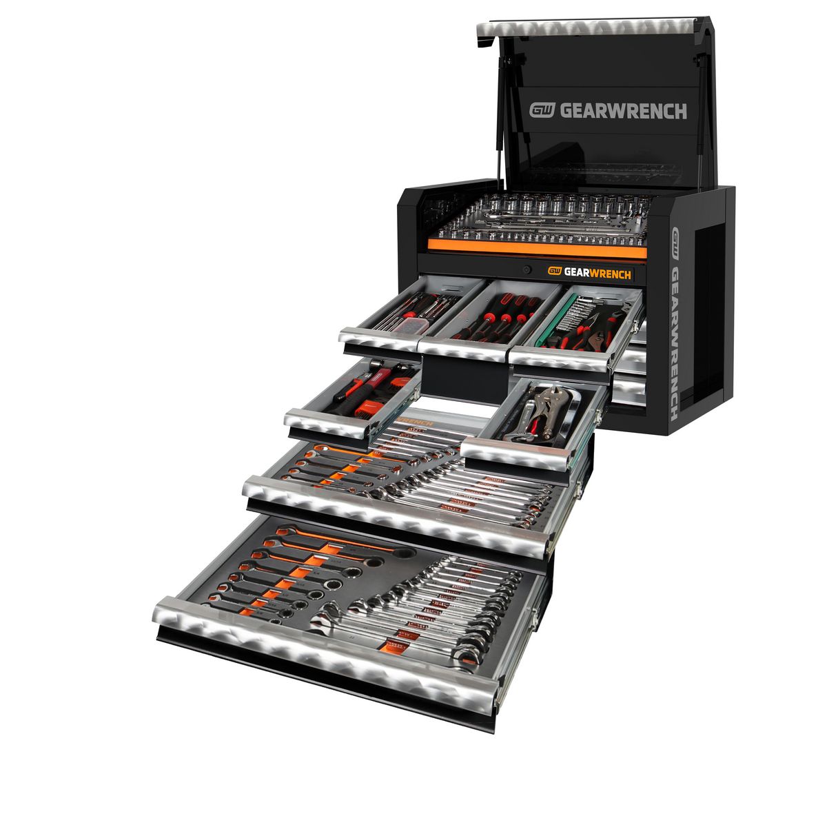 GEARWRENCH 260 Piece Combination Tool Kit + 28in Tool Chest 77019