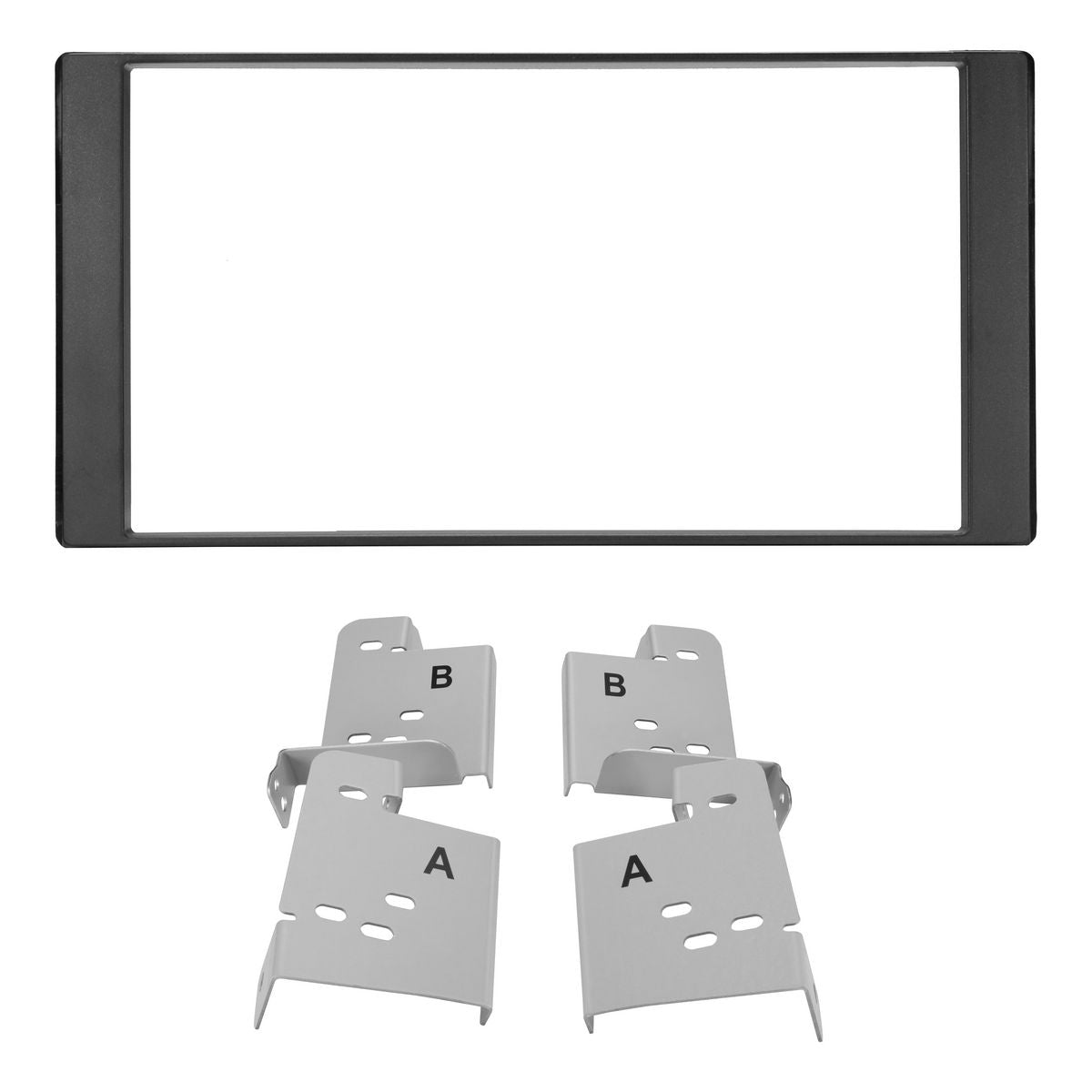 Aerpro Double DIN Black Facia Kit To Suit Subaru Forester, Impreza, Liberty & Wrx FP8580