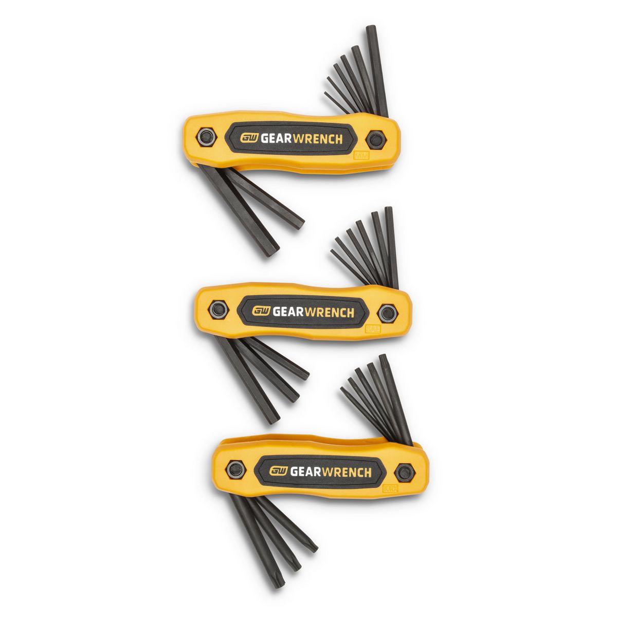 GEARWRENCH 25 Piece SAE/Metric/Torx Folding Hex Key Set 83512