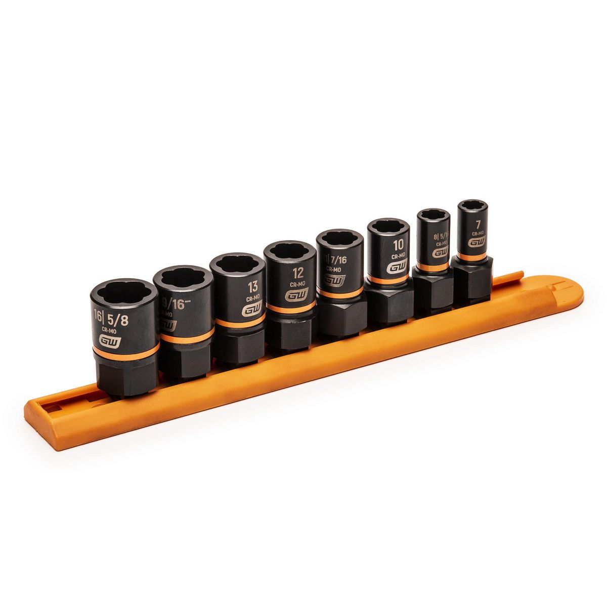 GEARWRENCH 8 Pc. 1/4in & 3/8in Drive Bolt Biter Impact Extraction Socket Set 84782