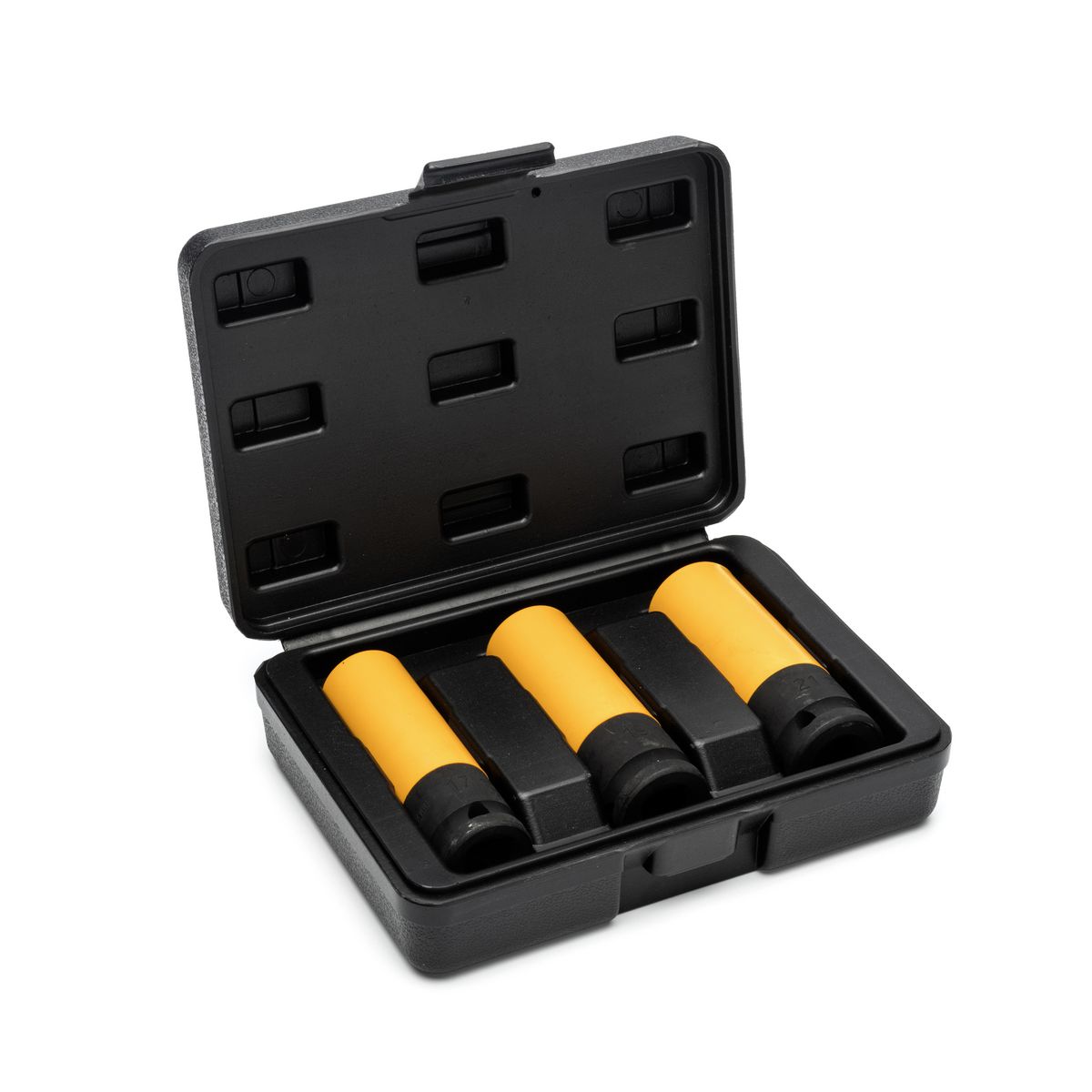 GEARWRENCH 3 Pc. 1/2in Drive High-Strength Wheel Protector Impact Metric Socket Set 84946