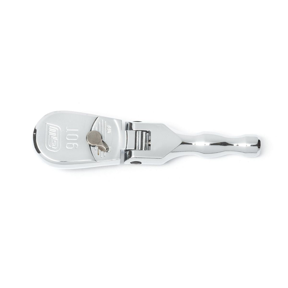 GEARWRENCH 3/8in Drive 90-Tooth Stubby Flex Head Teardrop Ratchet 127mm (5in) 81212T
