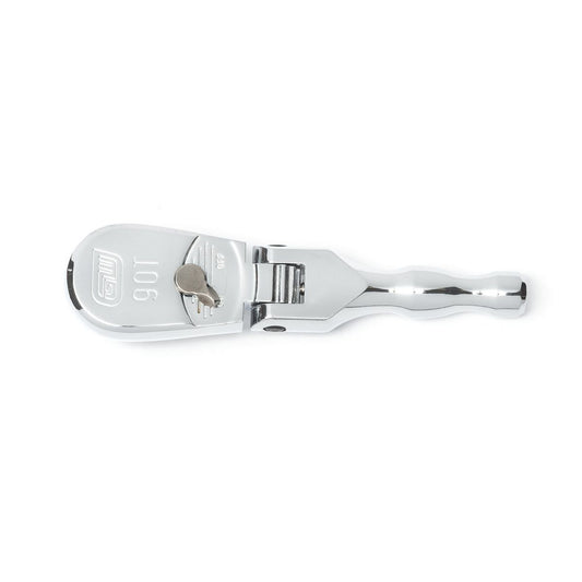 GEARWRENCH 3/8in Drive 90-Tooth Stubby Flex Head Teardrop Ratchet 127mm (5in) 81212T