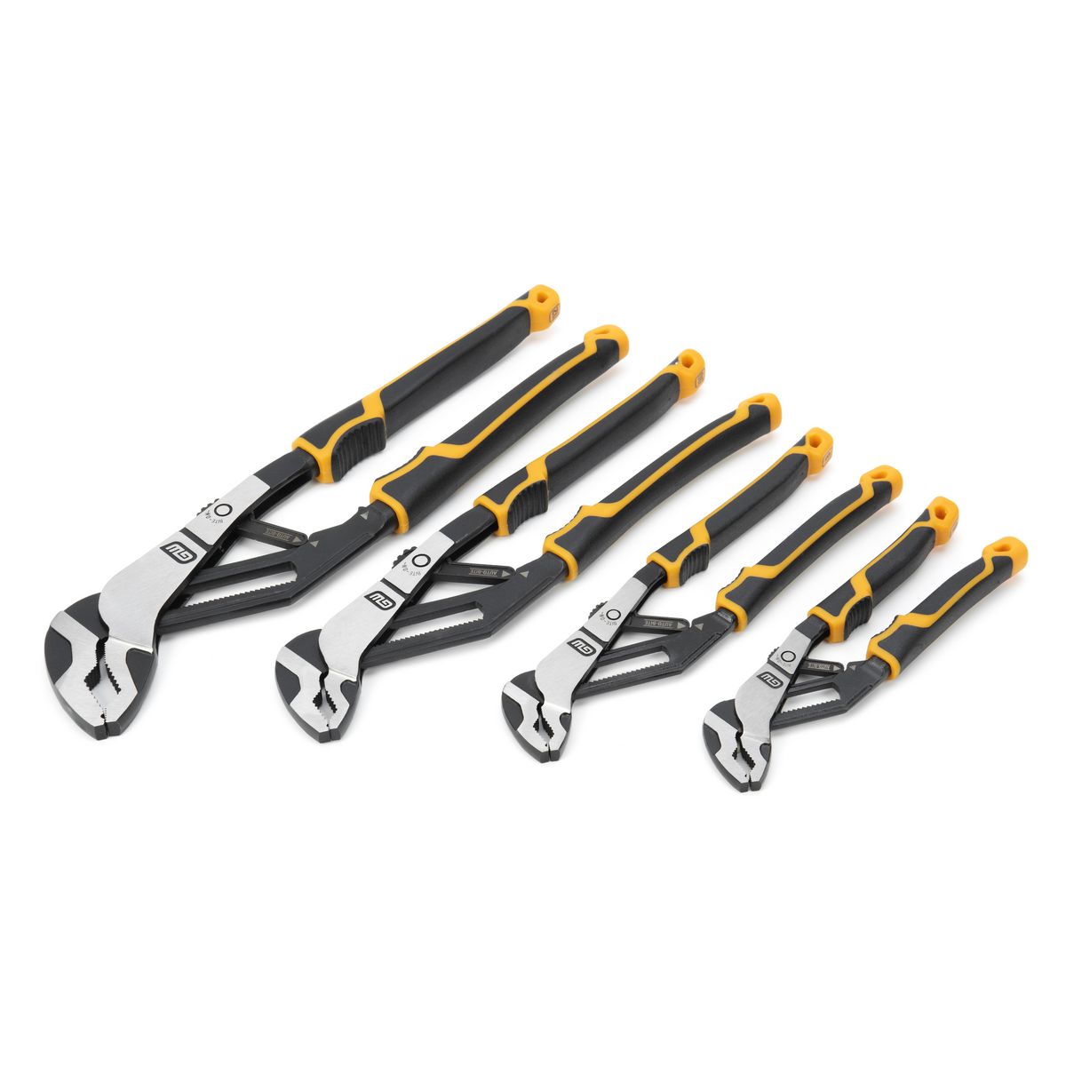 GEARWRENCH 4 Piece PITBULL Auto-Bite Tongue & Groove Dual Material Pliers 82594C