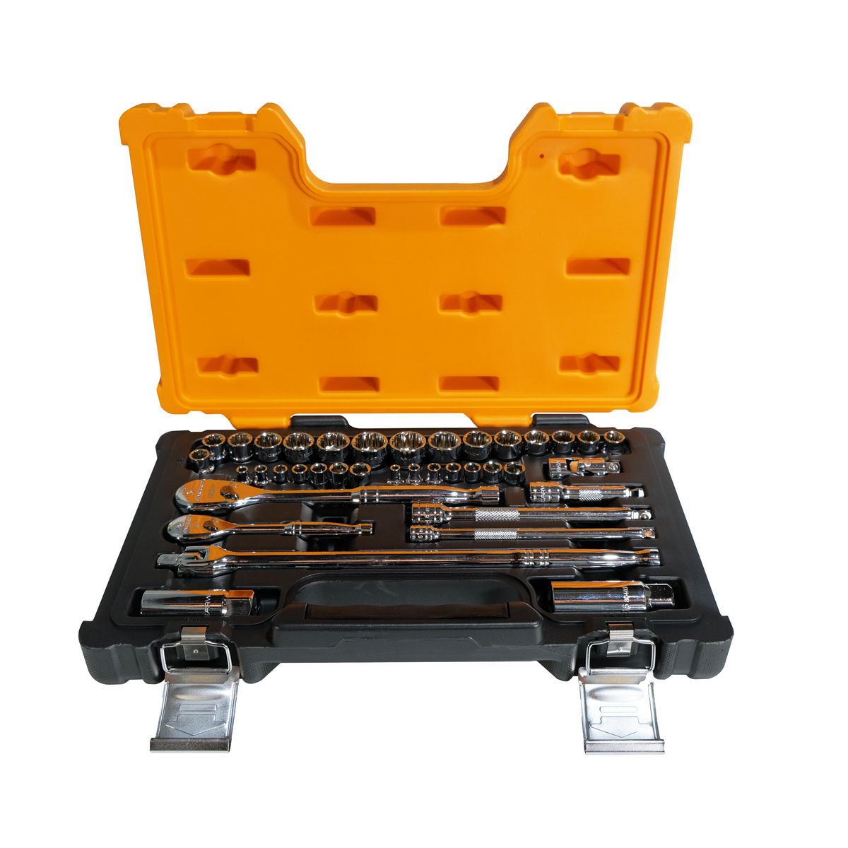 GEARWRENCH 38 Pc.  1/4in & 3/8in Drive  Standard 6 & 12 Point Metric/SAE Socket Set 83067N