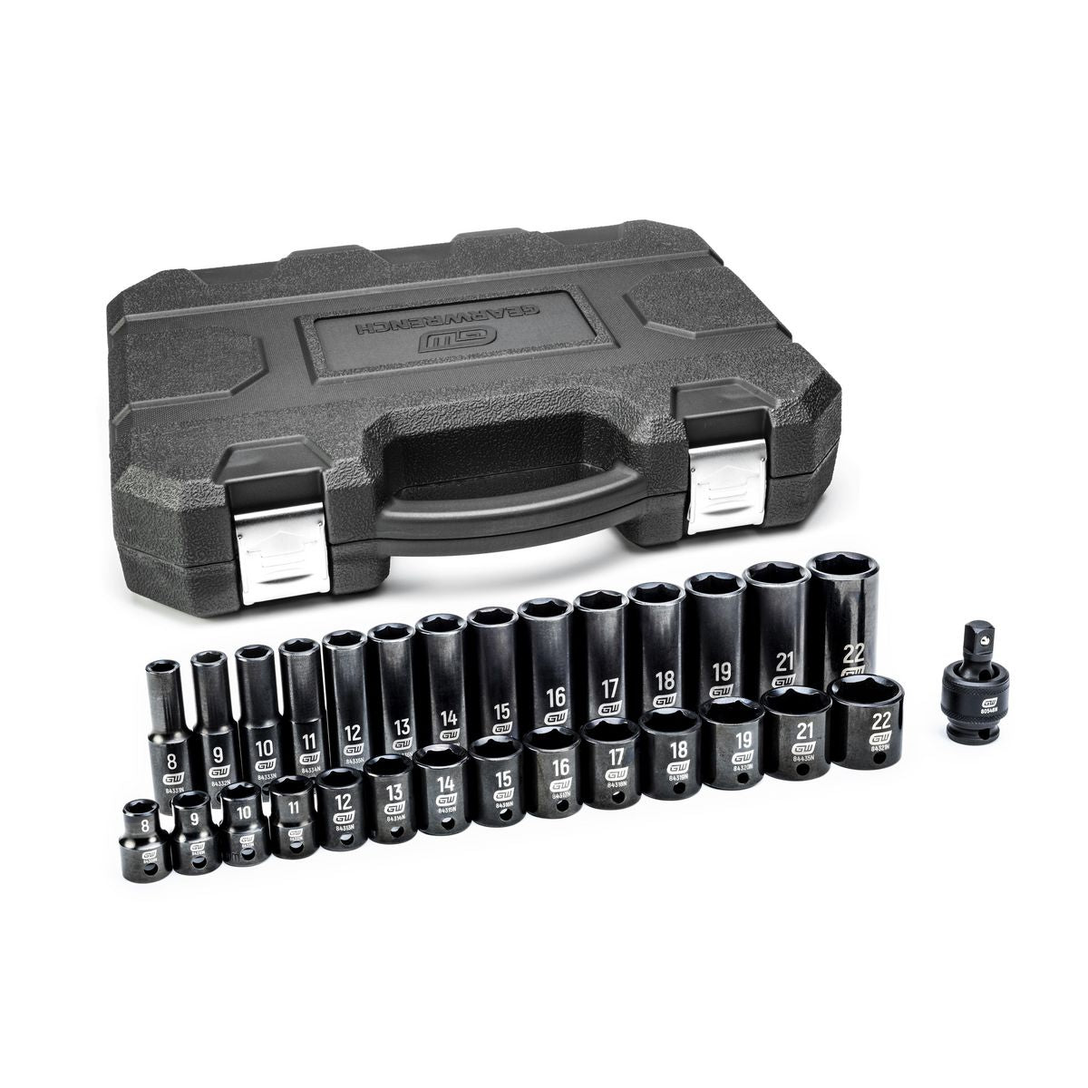 GEARWRENCH 29 Pc. 3/8in Drive 6 Point Standard & Deep Impact Metric Socket Set 84925N