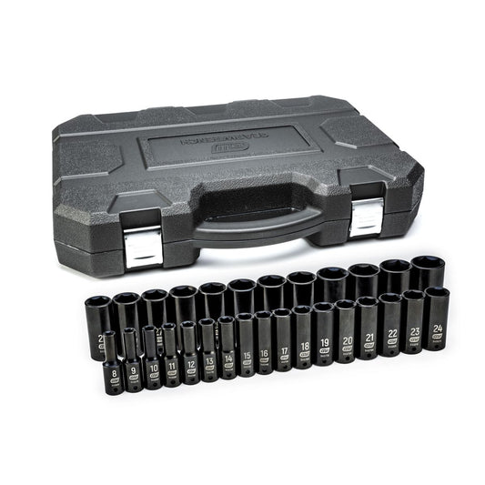 GEARWRENCH 29 Pc. 1/2in Drive 6 Point Deep Impact Metric Socket Set 84935N