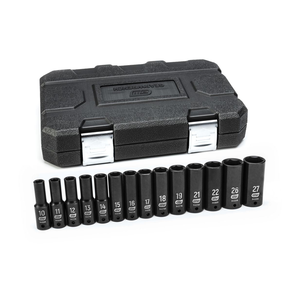 GEARWRENCH 14 Pc. 1/2in Drive 6 Point Deep Impact Metric Socket Set 84955N